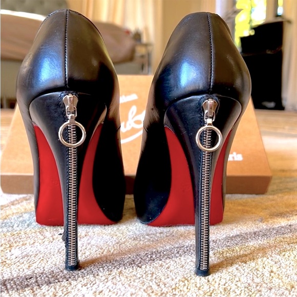 Christian Louboutin Shoes - 👠Christian Louboutin Leather Zipper Heels